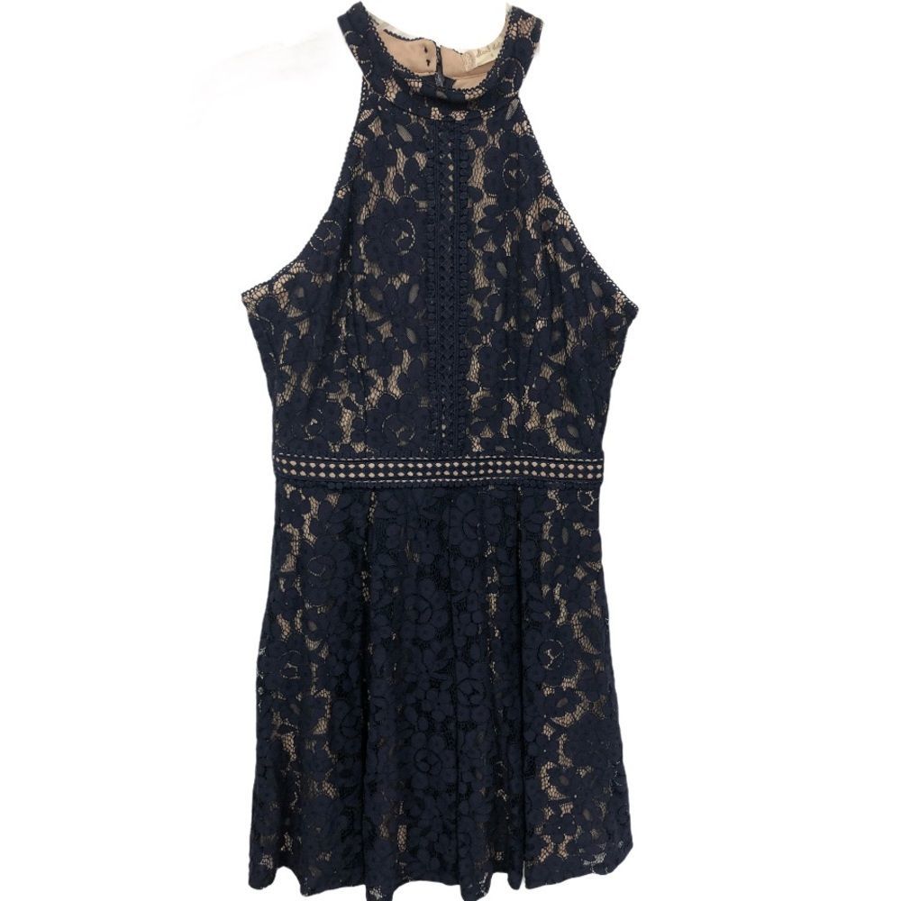 ALTAR’D STATE NAVY LACE DRESS‎ S
